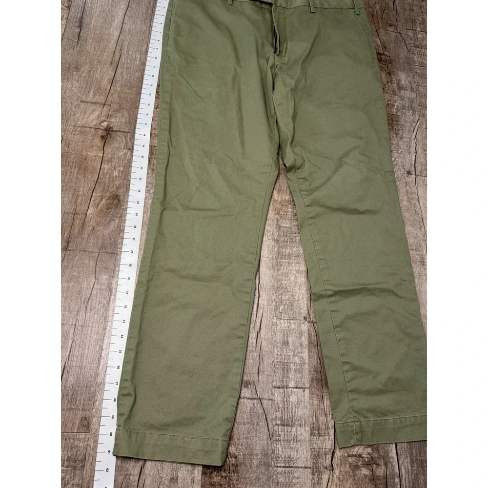 Polo Ralph Lauren Mens Stretch Slim Fit Chino Pants Olive Green 38/32 Trousers